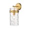 Z-Lite Fontaine 1 Light Wall Sconce, Rubbed Brass & Clear 3035-1SL-RB - alternate 1